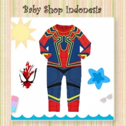 W110 Baju Renang Anak Superhero Baju Renang Diving Anak Lengan Panjang Celana Panjang Superhero Spider  large